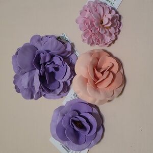 4 Faux Floral Accents